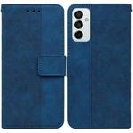 For Samsung Galaxy M23 / F23 Geometric Embossed Leather Phone Case(Blue)