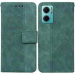 For Xiaomi Redmi Note 11E / Redmi 10 5G Geometric Embossed Leather Phone Case(Green)