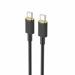 hoco U109 100W USB-C / Type-C to USB-C / Type-C Fast Charging Data Cable, Cable Length:1.2m(Black)