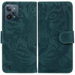 For OPPO Realme C31 Tiger Embossing Pattern Leather Phone Case(Green)