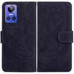 For OPPO Realme GT Neo3 Tiger Embossing Pattern Leather Phone Case(Black)