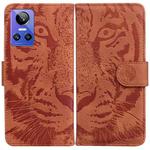 For OPPO Realme GT Neo3 Tiger Embossing Pattern Leather Phone Case(Brown)