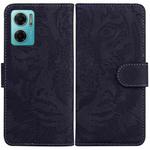 For Xiaomi Redmi Note 11E / Redmi 10 5G Tiger Embossing Pattern Leather Phone Case(Black)
