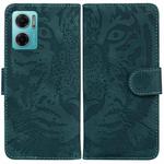 For Xiaomi Redmi Note 11E / Redmi 10 5G Tiger Embossing Pattern Leather Phone Case(Green)