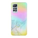 For Xiaomi Redmi Note 11 Pro Foreign Version Laser Marble Pattern Clear TPU Phone Case(Grey)