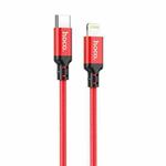 hoco X14 20W USB-C / Type-C to 8 Pin Double Speed PD Charging Data Cable, Cable Length:3m(Red)