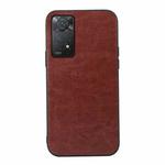 For Xiaomi Redmi Note 11 Pro Global Crazy Horse Texture PU Phone Case(Coffee)