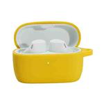 Solid Color Silicone Earphone Protective Case For Jabra Elite 4(Yellow)