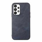 For Samsung Galaxy A23 4G Cowhide Texture PU Phone Case(Blue)