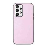 For Samsung Galaxy A73 5G Cowhide Texture PU Phone Case(Pink)