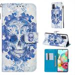 For Galaxy A71 3D Painting Horizontal Flip Leather Case with Holder & Card Slot & Wallet & Lanyard(Cloud Ghost Head)