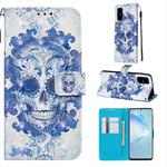 For Galaxy S20+ 3D Painting Horizontal Flip Leather Case with Holder & Card Slot & Wallet & Lanyard(Cloud Ghost Head)