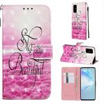 For Galaxy S20+ 3D Painting Horizontal Flip Leather Case with Holder & Card Slot & Wallet & Lanyard(Beautiful)