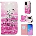 For Galaxy  S20 Ultra 3D Painting Horizontal Flip Leather Case with Holder & Card Slot & Wallet & Lanyard(Beautiful)