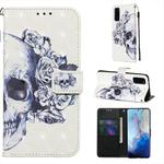 For Galaxy S20 3D Painting Horizontal Flip Leather Case with Holder & Card Slot & Wallet & Lanyard(Skull)