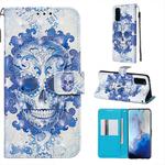 For Galaxy S20 3D Painting Horizontal Flip Leather Case with Holder & Card Slot & Wallet & Lanyard(Cloud Ghost Head)
