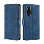 For Honor 50 se Skin Feel Crocodile Texture Magnetic Clasp PU Leather Phone Case(Blue)