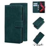 For Sharp Aquos Zero Skin Feel Pure Color Leather Phone Case(Green)