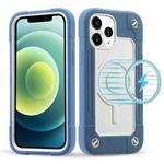 For iPhone 12 / 12 Pro Colorful Magsafe Magnetic Phone Case(Daisy Blue)