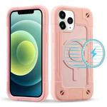 For iPhone 12 Pro Max Colorful Magsafe Magnetic Phone Case(Rose Gold)