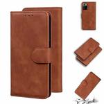For Xiaomi Redmi Note 10 Pro China / Poco X3 GT Skin Feel Pure Color Flip Leather Phone Case(Brown)