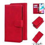 For Xiaomi Redmi 8 Skin Feel Pure Color Flip Leather Phone Case(Red)