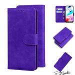 For Xiaomi Redmi 8 Skin Feel Pure Color Flip Leather Phone Case(Purple)