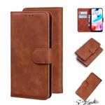 For Xiaomi Redmi 8 Skin Feel Pure Color Flip Leather Phone Case(Brown)