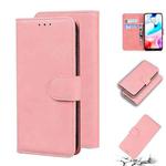 For Xiaomi Redmi 8 Skin Feel Pure Color Flip Leather Phone Case(Pink)