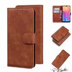 For Xiaomi Redmi 8A Skin Feel Pure Color Flip Leather Phone Case(Brown)