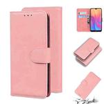 For Xiaomi Redmi 8A Skin Feel Pure Color Flip Leather Phone Case(Pink)