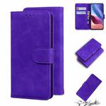 For Xiaomi Redmi K40 / K40 Pro / Poco F3 Skin Feel Pure Color Flip Leather Phone Case(Purple)