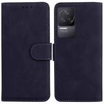 For Xiaomi Redmi K50 / K50 Pro Skin Feel Pure Color Flip Leather Phone Case(Black)