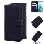 For Xiaomi Redmi Note 9 5G CN Version / Note 9T Skin Feel Pure Color Flip Leather Phone Case(Black)