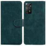 For Xiaomi Redmi Note 11 Pro 5G / 4G Foreign Version Skin Feel Pure Color Flip Leather Phone Case(Green)