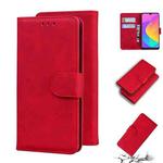 For Xiaomi Mi CC9 / 9 Lite Skin Feel Pure Color Flip Leather Phone Case(Red)