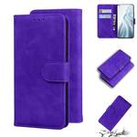 For Xiaomi Mi 11 Skin Feel Pure Color Flip Leather Phone Case(Purple)