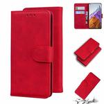 For Xiaomi Mi 11 Pro Skin Feel Pure Color Flip Leather Phone Case(Red)