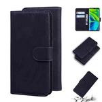 For Xiaomi Mi CC9 Pro / Note 10 / Note 10 Pro Skin Feel Pure Color Flip Leather Phone Case(Black)