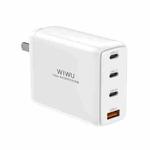 WIWU TR257-A 120W 4 in 1 Mini GaN Quick Charger, CN Plug(White)