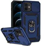 For iPhone 12 mini Sliding Camshield Holder Phone Case (Blue)