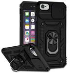 For iPhone SE 2022 / SE 2020 / 8 / 7 / 6 Sliding Camshield Holder Phone Case(Black)