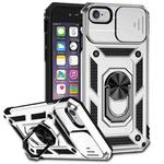 For iPhone SE 2022 / SE 2020 / 8 / 7 / 6 Sliding Camshield Holder Phone Case(Silver)