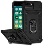 Sliding Camshield Holder Phone Case For iPhone 8 Plus / 7 Plus / 6 Plus(Black)