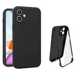 For iPhone 11 Imitation Liquid Silicone 360 Full Body Case (Black)