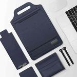 12 inch Multifunctional Mouse Pad Stand Handheld Laptop Bag(Blue)