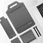 12 inch Multifunctional Mouse Pad Stand Handheld Laptop Bag(Grey)