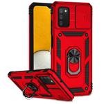 For Samsung Galaxy A02s / A03s 166mm Sliding Camshield Holder Phone Case(Red)