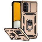 For Samsung Galaxy A13 5G Sliding Camshield Holder Phone Case(Gold)