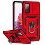 For Samsung Galaxy S20 FE Sliding Camshield Holder Phone Case(Red)